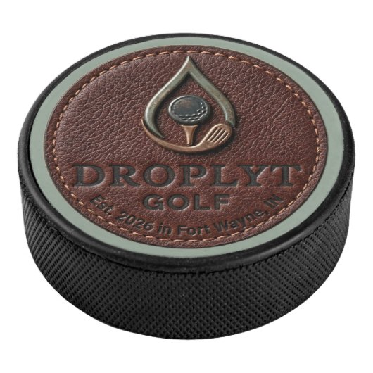 Droplyt Golf Rustic Logo Puck (3/4)