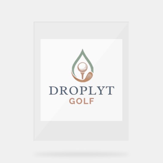 Droplyt Golf Signature Acryl Bord (Voorkant)