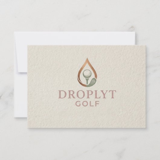Droplyt Golf Signature Bedankkaart (Voorkant)