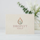 Droplyt Golf Signature Bedankkaart (Staand voorkant)