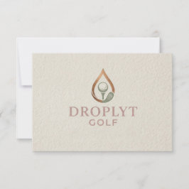 Droplyt Golf Signature Thank You Card Bedankkaart