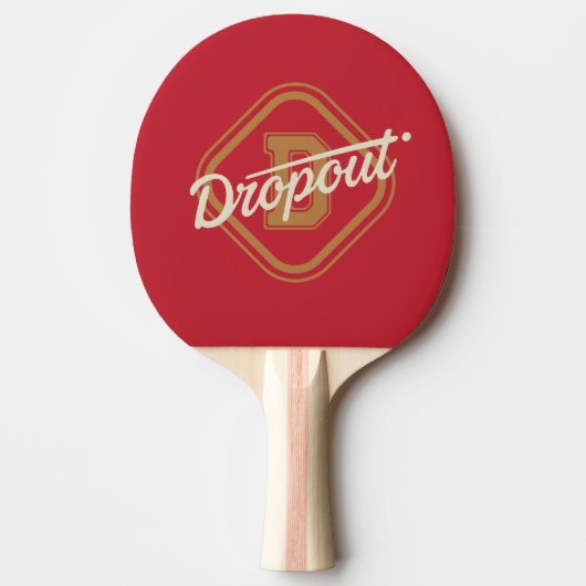 Dropout Diamond Script Ping Pong Paddle Tafeltennisbatje (Voorkant)