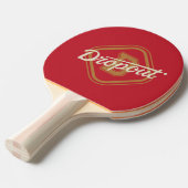 Dropout Diamond Script Ping Pong Paddle Tafeltennisbatje (Voorkant Gekanteld)