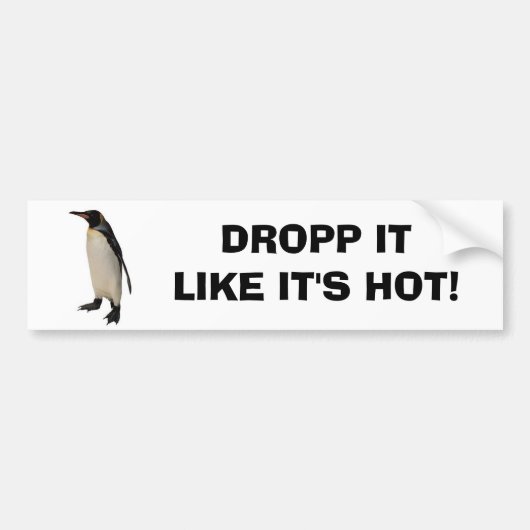 DROPP HET ZOALS HET HART IS BUMPERSTICKER (Voorkant)