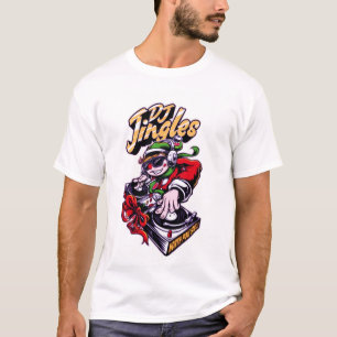Droppin' Beats met Jingles: DJ Design T-shirt