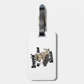 Droppin 'My New Release Dog Hip-Hop Bagagelabel (Achterkant verticaal)