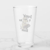 Droppin 'My New Release Dog Hip-Hop Glas (Achterkant)