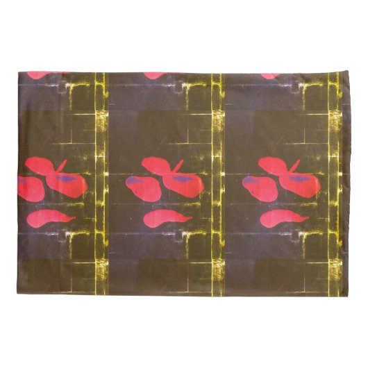 "Dropping Petals" (standaard) paar Kussenslopen (Achterkant-Links)