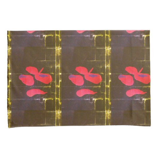 "Dropping Petals" (standaard) paar Kussenslopen (Voorkant-Rechts)