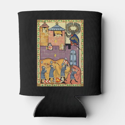 Dropping Rocks, 14e-eeuwse Codex Manesse Blikjeskoeler (Achterkant)