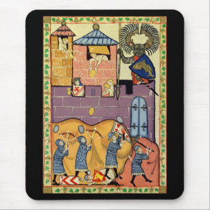 Dropping Rocks, 14e-eeuwse Codex Manesse Muismat