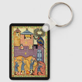 Dropping Rocks, 14e-eeuwse Codex Manesse Sleutelhanger (Achterkant)