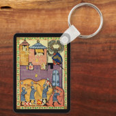 Dropping Rocks, 14e-eeuwse Codex Manesse Sleutelhanger (Achterkant)