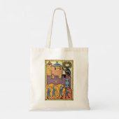 Dropping Rocks, 14e-eeuwse Codex Manesse Tote Bag (Achterkant)