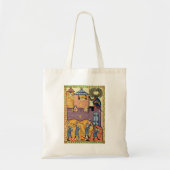 Dropping Rocks, 14e-eeuwse Codex Manesse Tote Bag (Voorkant)