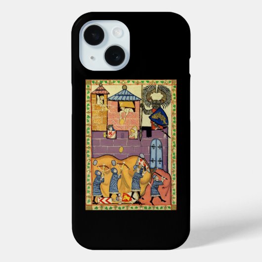 Dropping Rocks, 14th Century Codex Manesse Case-Mate iPhone Case (Achterkant)