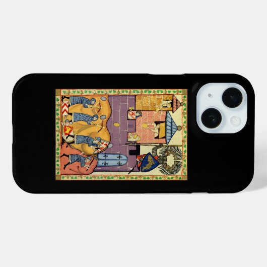 Dropping Rocks, 14th Century Codex Manesse Case-Mate iPhone Case (Achterkant (horizontaal))