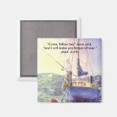 'Dropping the Hook (Christelijk)' Magnet (Voorkant / Achterkant)