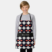 Drops horizontaal Abstract geometrisch patroon Schort (Gedragen)