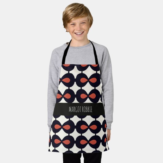 Drops horizontaal Abstract geometrisch patroon Schort (Gedragen)