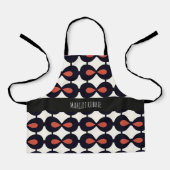 Drops horizontaal Abstract geometrisch patroon Schort (Voorkant)