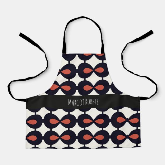 Drops horizontaal Abstract geometrisch patroon Schort (Voorkant)