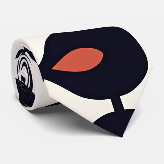 Drops horizontaal Abstract geometrisch patroon Stropdas (Opgerold)