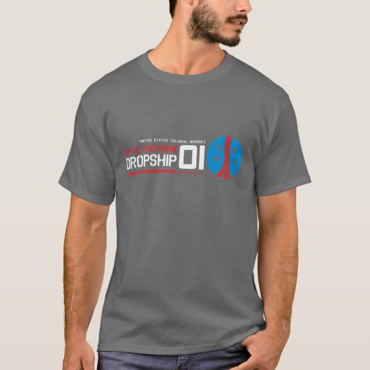 Dropship Sci Fi Movie T Shirt (Voorkant)
