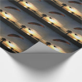 Dropzone in Dusk Adventure Paraglider Art Cadeaupapier (Hoek)