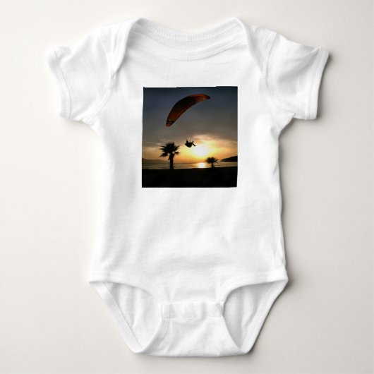 Dropzone in Dusk Adventure Paraglider Art Romper (Voorkant)