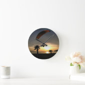 Dropzone in Dusk Adventure Paraglider Art Ronde Klok (Huis)