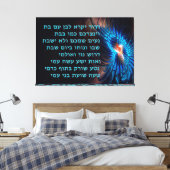 Dror Yikra zal de vrijheid verdedigen Canvas Afdruk (Insitu (Slaapkamer))
