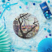 Droscape Luxembourg bohemiaanse stad Papieren Bordje (Feest)