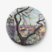 Droscape Luxembourg bohemiaanse stad Papieren Bordje (Voorkant)