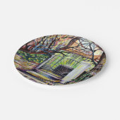 Droscape Luxembourg Bohemian French Provenance Papieren Bordje (Gekanteld)