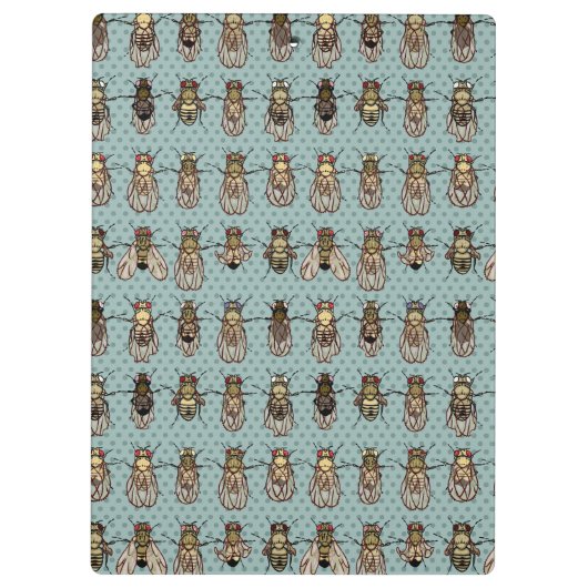 Drosophila Fruit Fly Genetics - mutants Klembord (Achterkant)