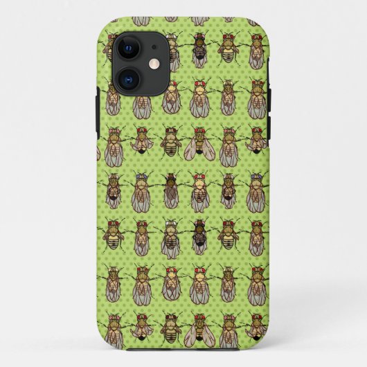 Drosophila Fruit Fly Genetics - mutants - Limoen Case-Mate iPhone Case (Achterkant)