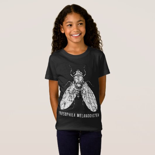 Drosophila Melanogaster voor Wetenschappers en Ond T-shirt (Voorkant volledig)