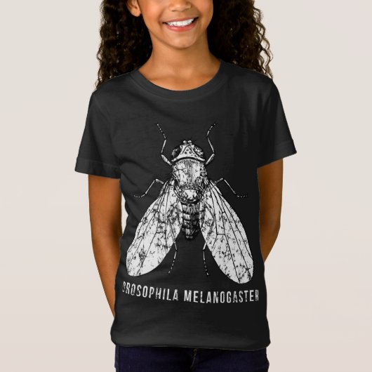 Drosophila Melanogaster voor Wetenschappers en Ond T-shirt (Voorkant)