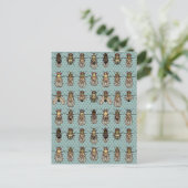 Drosophila mutanten briefkaart (Staand voorkant)