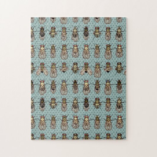 Drosophila mutanten legpuzzel (Verticaal)