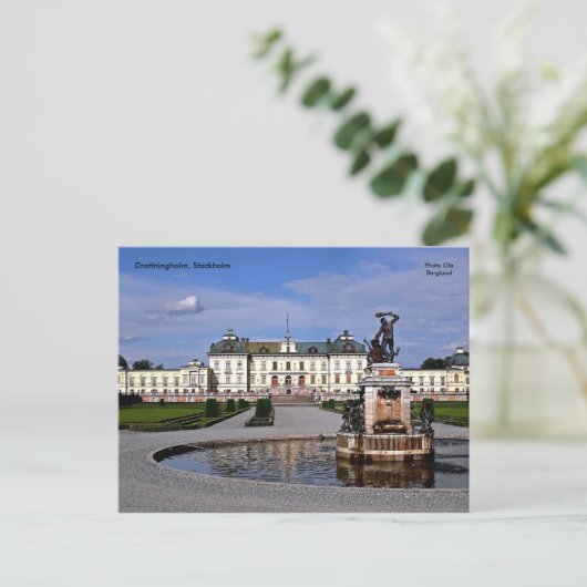 Drottningholm, Stockholm, Foto ... Briefkaart (Staand voorkant)