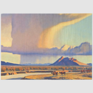 “Drought and Downpour” door Maynard Dixon Tissuepapier