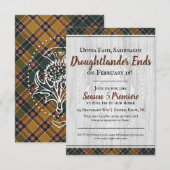 Droughtlander eindigt Uitnodiging van horlogeparti (Voorkant / Achterkant)