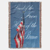 Drow Blanket/American Flag Deken (Voorkant Verticaal)