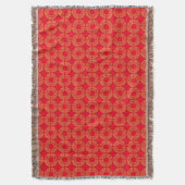 Drow Blanket Red Gold Naughty of Nice kerst Deken (Voorkant Verticaal)