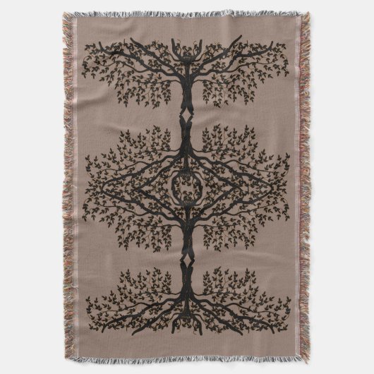 Drow Blanket - Reflecties of Weeping Tree Deken (Voorkant Verticaal)