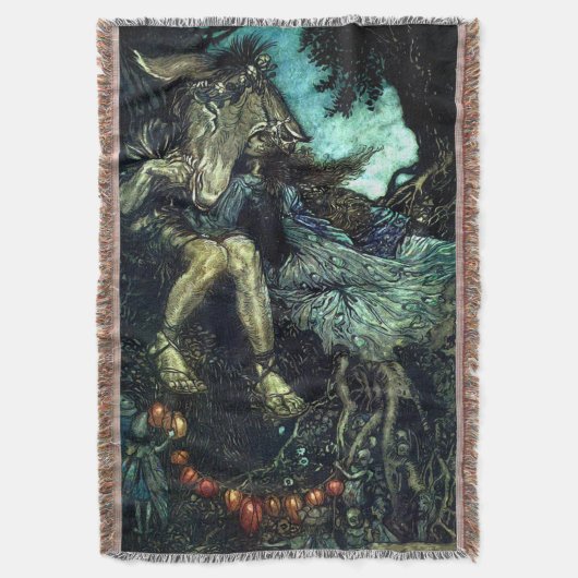 Drow Blanket van Midzomer Night's Dream Throw Deken (Voorkant Verticaal)