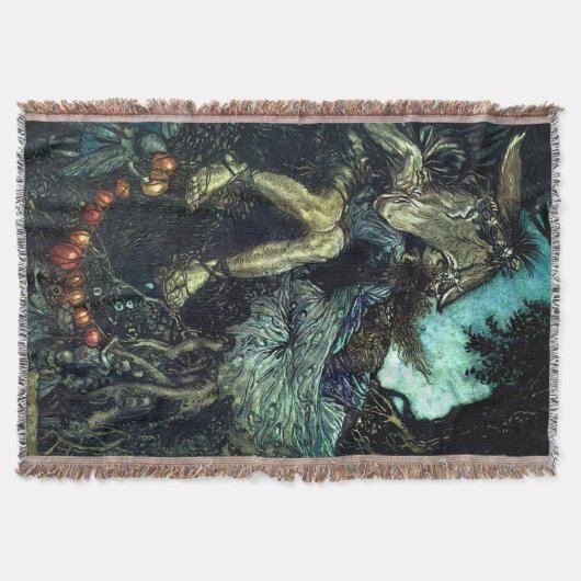 Drow Blanket van Midzomer Night's Dream Throw Deken (Voorkant)