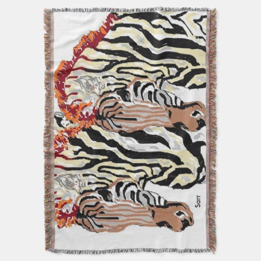 Drow Blanket Zebra's Deken (Voorkant Verticaal)